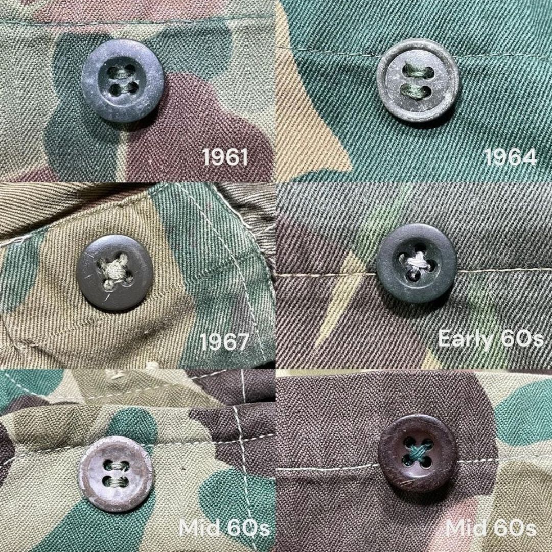 Indonesian zippers and buttons, mid-60s to 2000.
