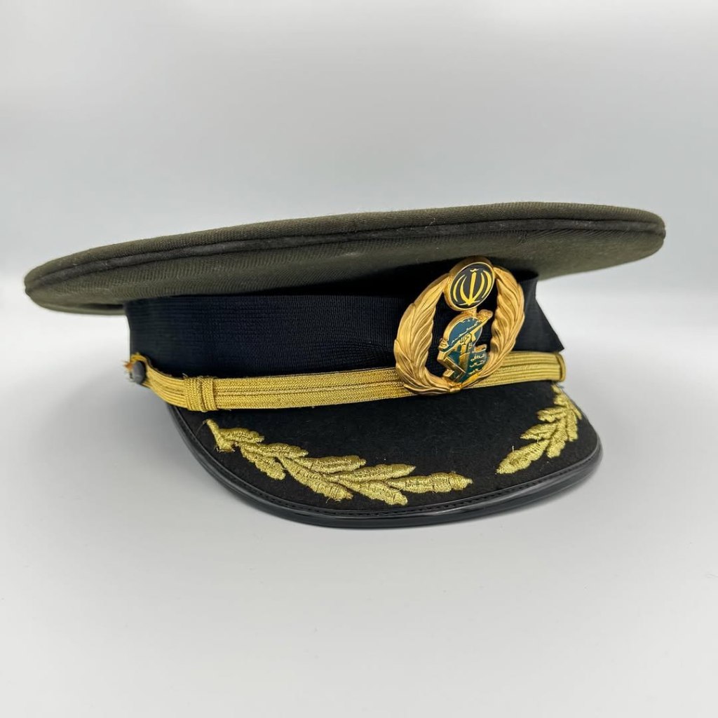 Islamic Revolutionary Guard Corps (IRGB) Service Caps with&nbsp;Badge.