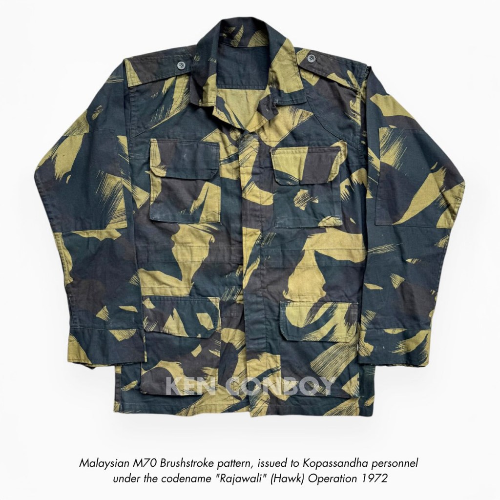 Malaysian M70 Brushstroke Camouflage issued to&nbsp;Kopassandha