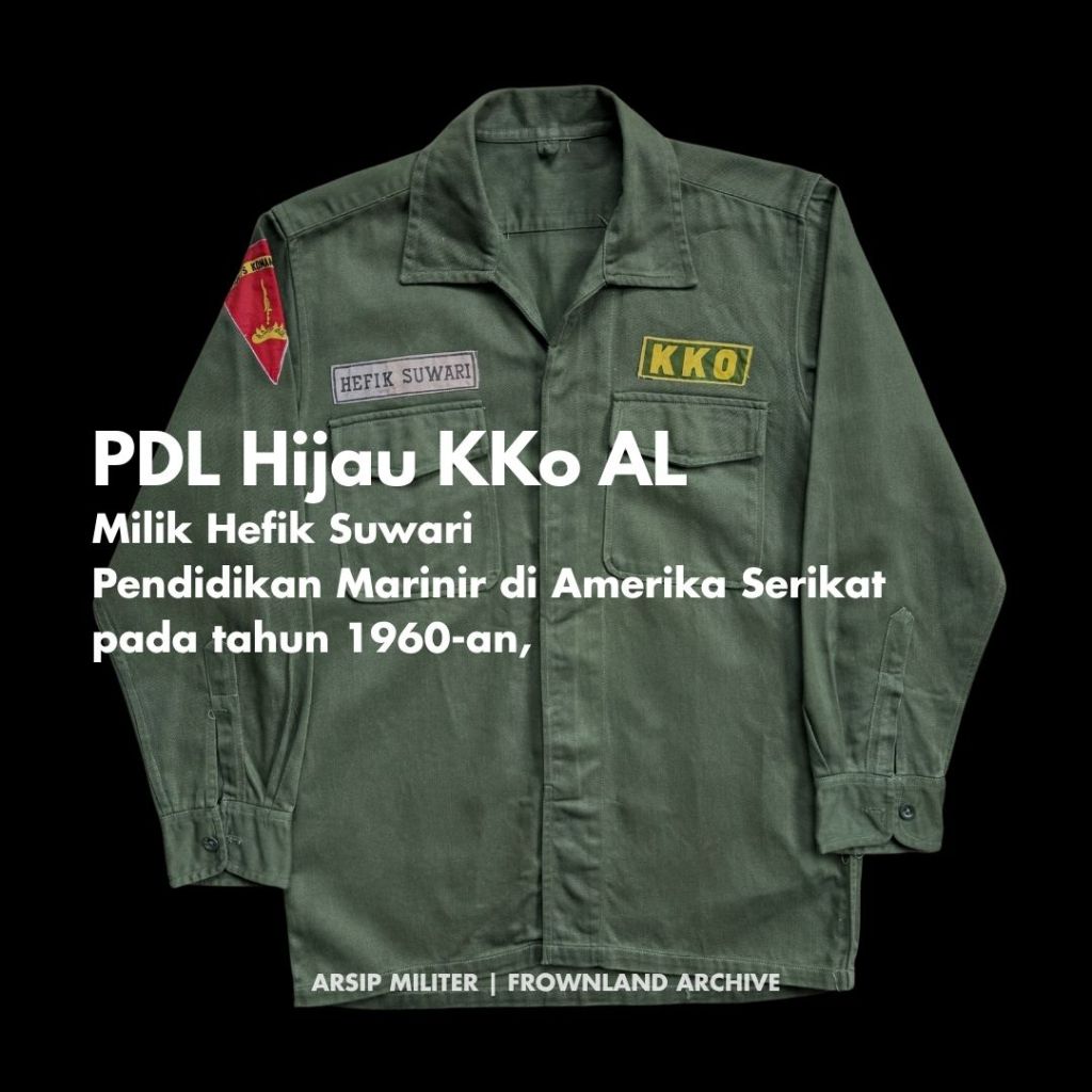 PDL Hijau Korps Komando AL (KKO) milik Hefik&nbsp;Suwari