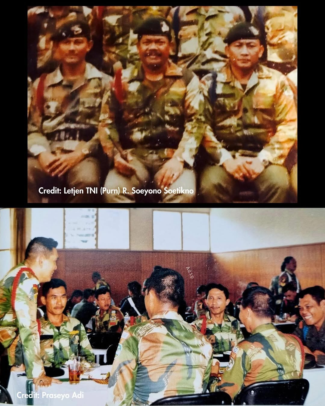 Loreng “Rhodesia” Brushstroke milik KODAM Jaya atau Brigade Infanteri 1/Jaya Sakti dari era 1970-an. Sepengetahuan saya, loreng ini hanya dibagikan kepada personel Satuan Tempur dan Bantuan Tempur KODAM Jayakarta. Di tahun 2012, pola ini kembali di-issue ulang untuk digunakan lagi.
 Pattern ini sering disamakan/dimiripkan dengan Rhodesian Brushstroke, meskipun saya pribadi belum mengetahui pasti asal-usulnya.
Saya sertakan juga perbandingannya di postingan ini. Relic ini special dikarenakan dalam bentuk cuttingan jaket yang identik dengan koleksi era 70an saya lainnya.
—— 
The “Rhodesia” Brushstroke camouflage of KODAM Jaya or the 1st Infantry Brigade/Jaya Sakti from the 1970s. AFAIK this pattern was only issued to combat and combat support personnel of KODAM Jayakarta. In 2012, the pattern was reissued again.
 It is often compared to the Rhodesian Brushstroke, although I personally am not certain of its exact origins. I’ve also included a comparison in this post. This relic is very special as it comes in a 4-pocket jacket cut identical to my other 1970s-era collection pieces. Usually its two piece uniform.