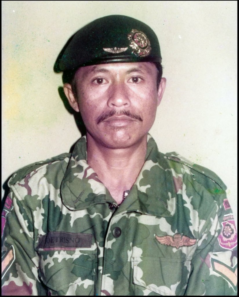 Serka (Purn.) Soetrisno / Sutrisno dari yonif linud 503 - sekarang yonif para raider 503/Mayangkara. masuk organik brigif linud 18/Trisula KOSTRAD di Maret 1977.
