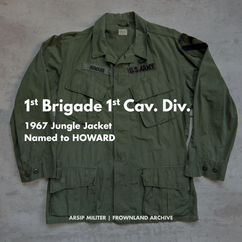 Jungle Fatigue Jacket, 1st Brigade 1st Cav Div (Airmobile) Vietnam&nbsp;War